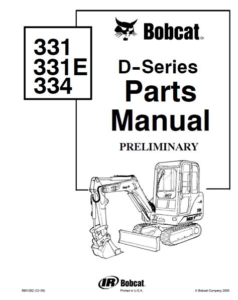 bobcat 331 parts manual pdf